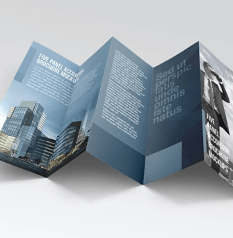 594 x 210 Folded Leaflets 130gsm