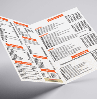 A3 Roll Fold Flyers 300gsm uncoated