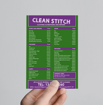A6 Single Sided Flyers 130gsm gloss