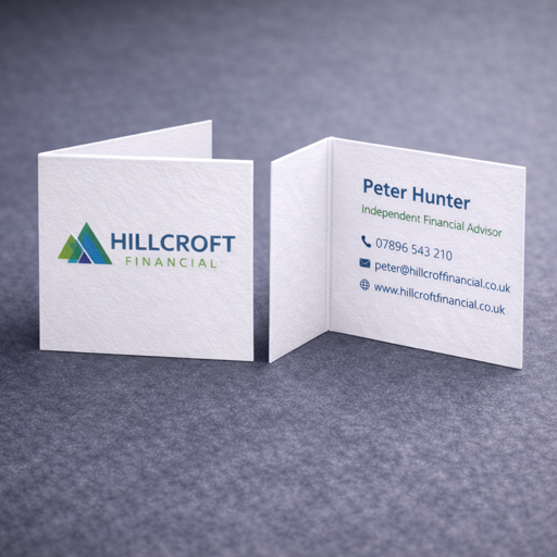 Folded Business Cards