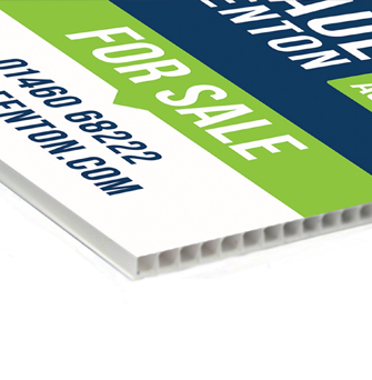 corrugated signs